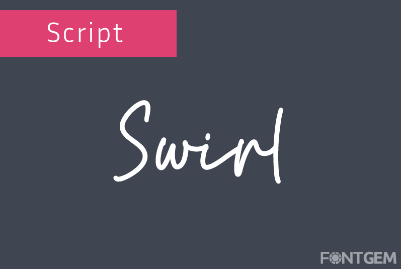 typography category script typefaces