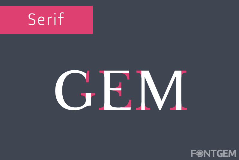 typography category serif