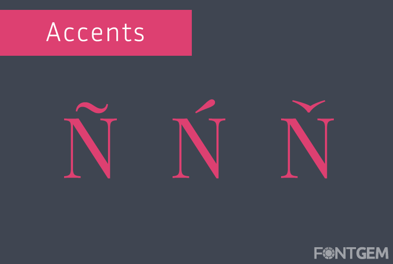 typography diacritics and accents