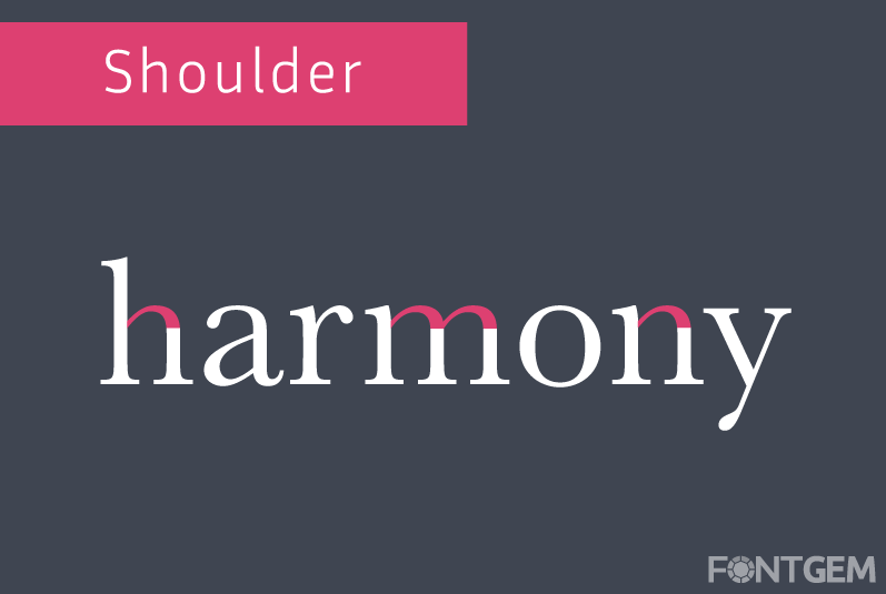 typography element shoulder