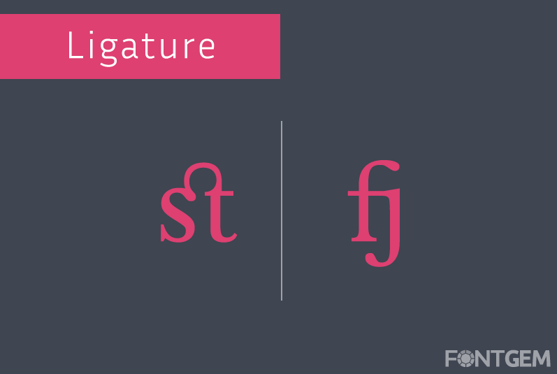 typography glyphs ligatures