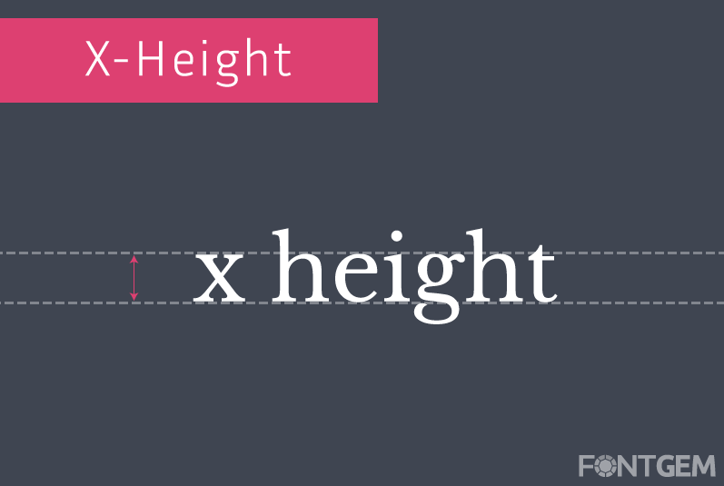 typography x height